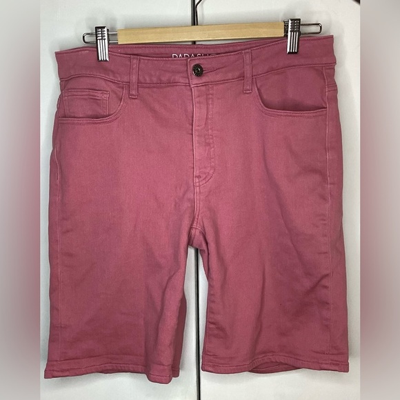 Parasuco pink denim shorts, size 10 - Picture 1 of 7